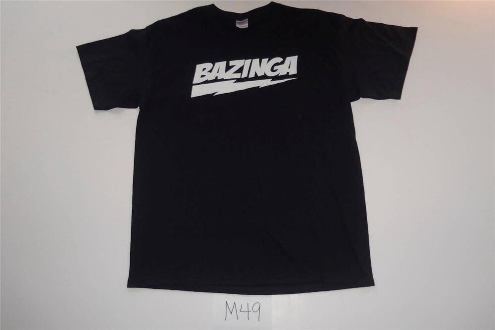 Bazinga Big Bang Theory TShirt Size Large Gilban - 0214M49